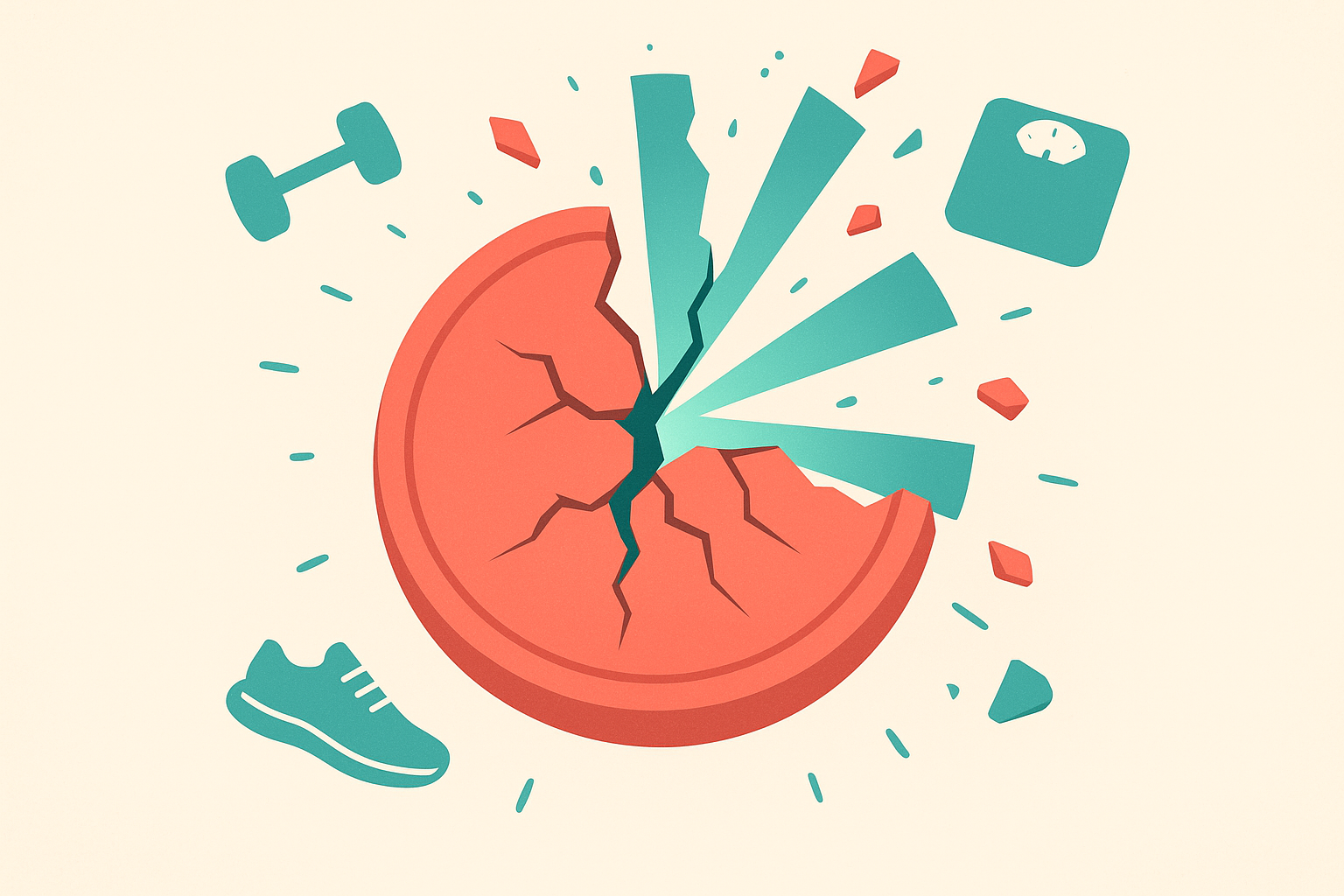 Fitness myths being shattered illustration